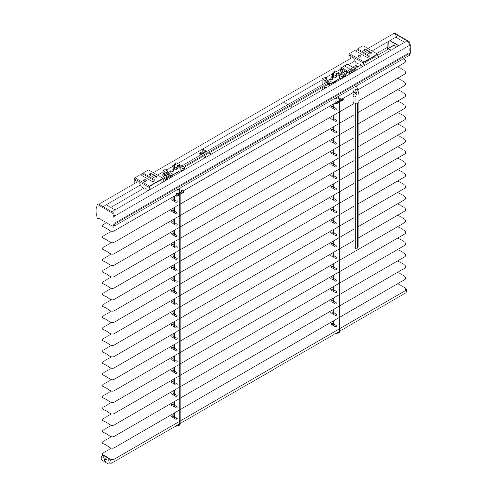 Horizontal Blinds spec drawing