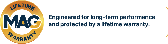 MAG Resources Lifetime Warranty logo