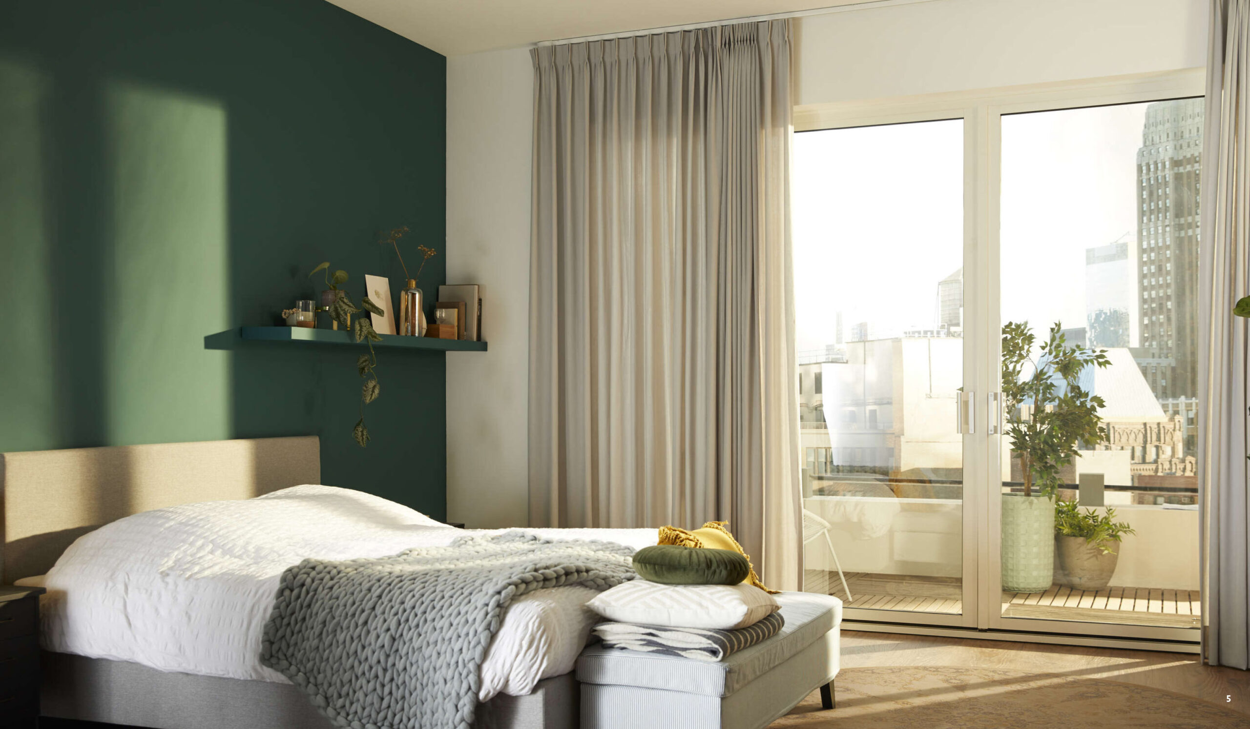 MAG Resources Bedroom Drapery near sliding glass door